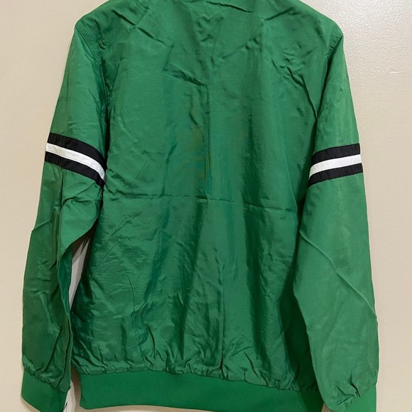 Starter NBA Boston Celtics The Jet Crinkle Half Zip Pullover Woven Jacket Mens S - Picture 3 of 12